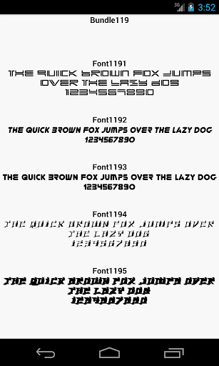 Fonts for FlipFont 119