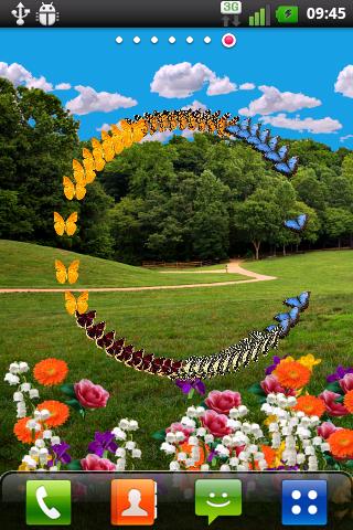 C.Butterfly spring flowers lwp Screen 3