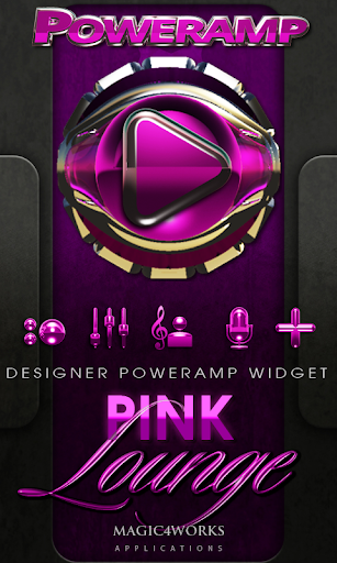 Poweramp Widget Pink Lounge