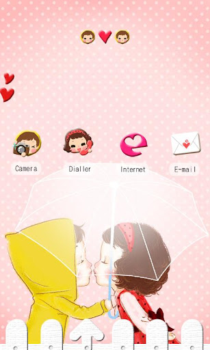 CUKI Theme Adorable Kiss Coupl