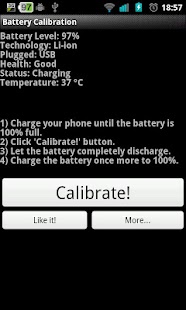 Batería Calibración Screenshot
