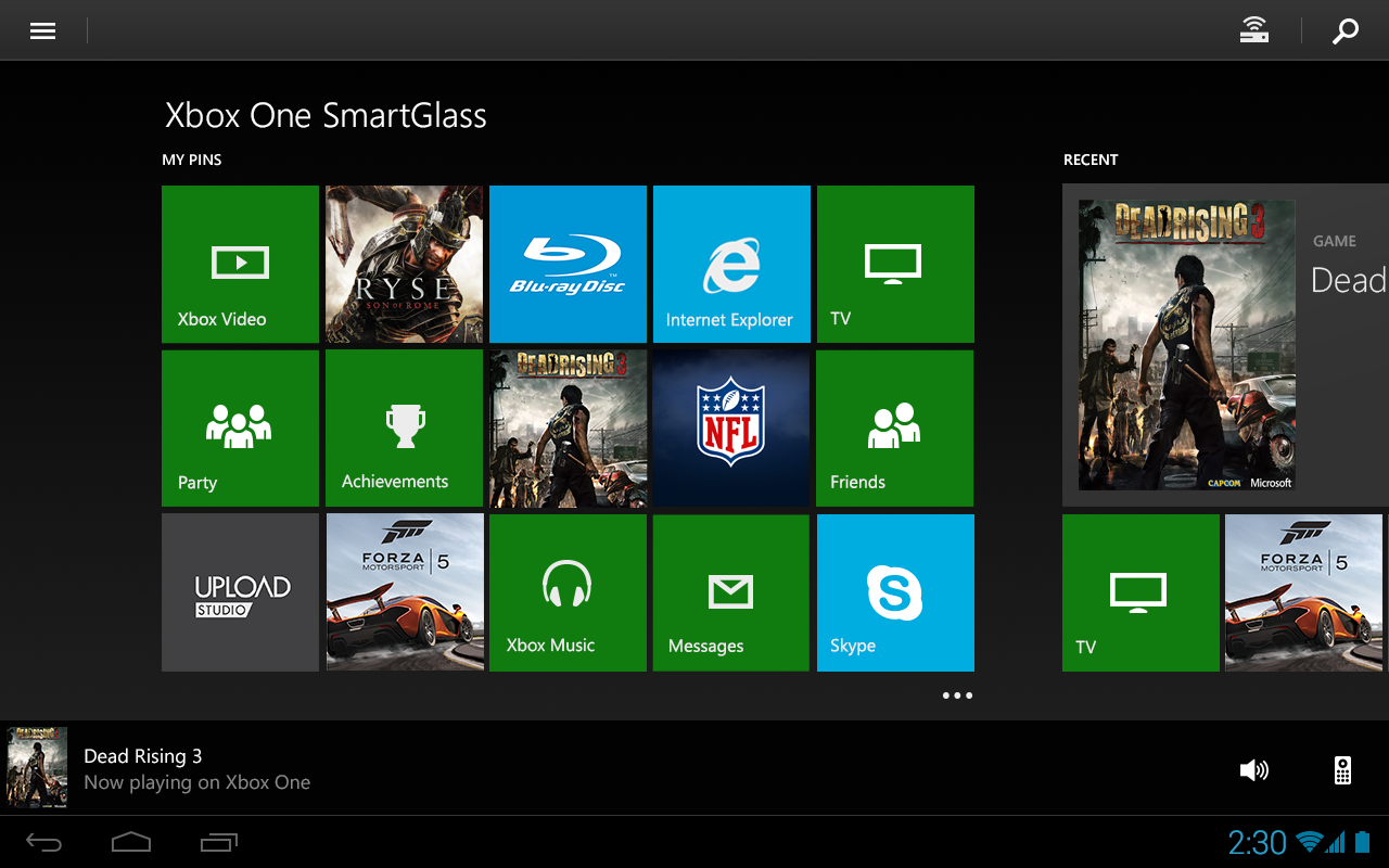 Xbox One SmartGlass - Android Apps on Google Play