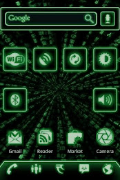 ADW Theme Green Glow Code Pro poster 4