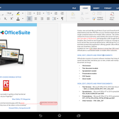 OfficeSuite 8 Pro + PDF v8.1.2741 APK  Free