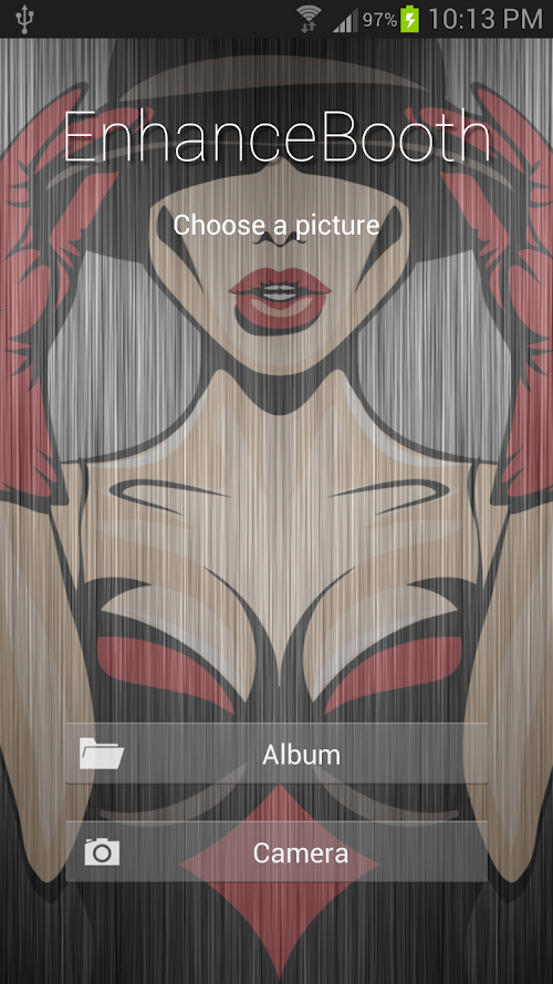 Android application Enhance Booth screenshort