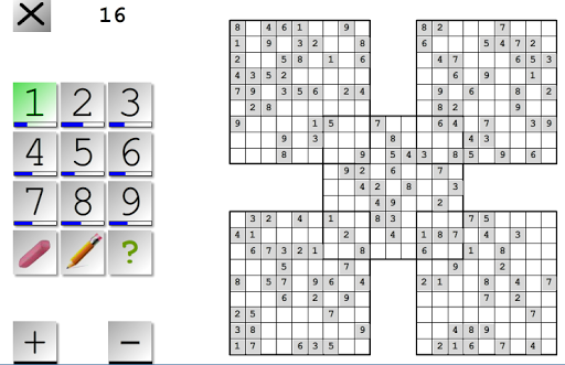 Samurai Sudoku Multiboard lite