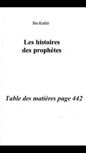 Histoire des Prophètes