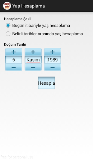 Yaşını Hesapla