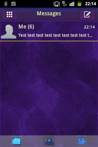 GO SMS Theme Dark Purple Buy