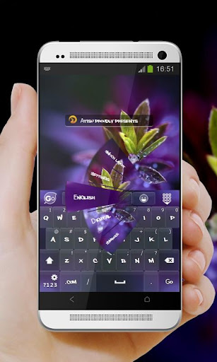 紫色夢幻 GO Keyboard Theme