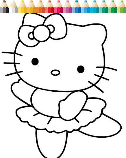 Little Cute Kitty Coloring