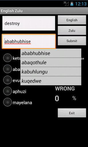 Learn English Zulu