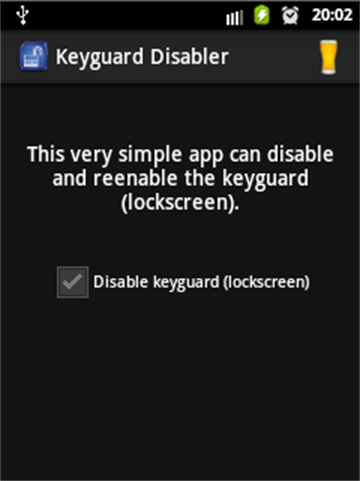 Keyguard LockScreen Disabler