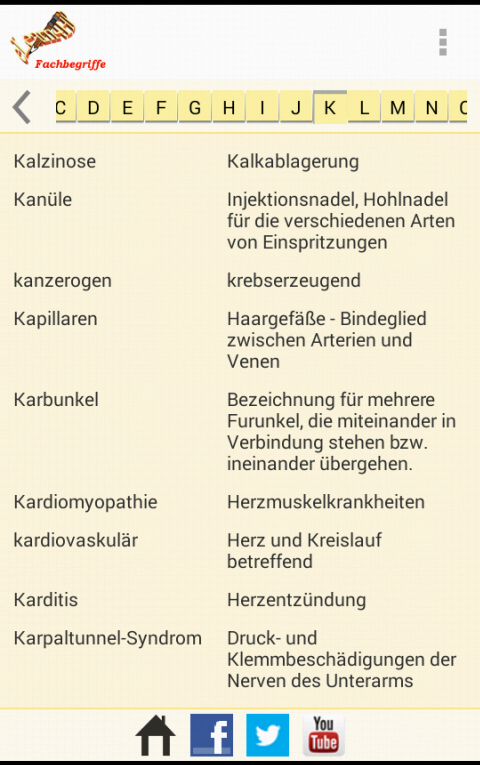 Fachbegriffssuche Screen 3