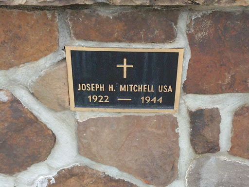 Joseph H Mitchell Memorial Plaque