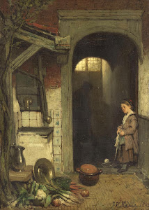 RIJKS: Jacob Maris: Small Courtyard 1862