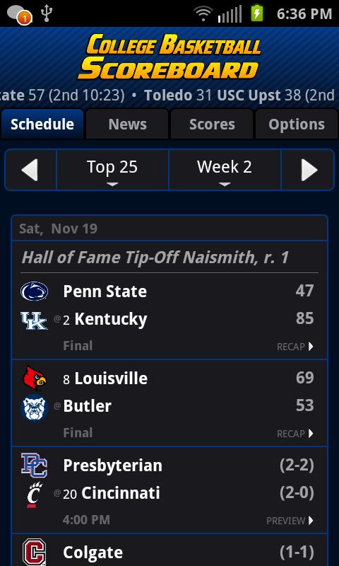 College Basketball Scoreboard+のおすすめ画像2