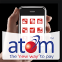 atom mobile application. logo