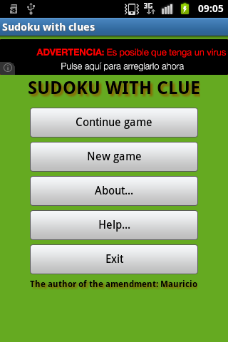 Sudoku with clues