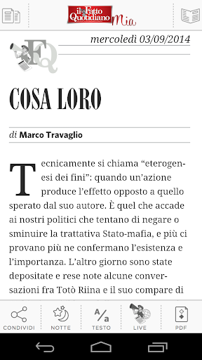 【免費新聞App】Mia - Il Fatto Quotidiano-APP點子