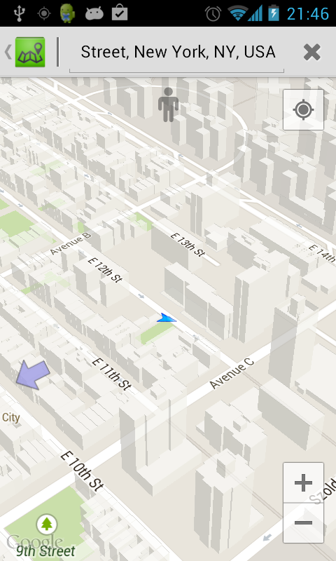 Android application Instago Street Navigation PRO screenshort