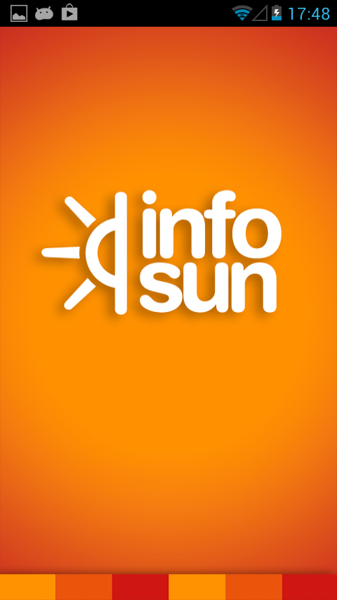 Android application InfoSun screenshort