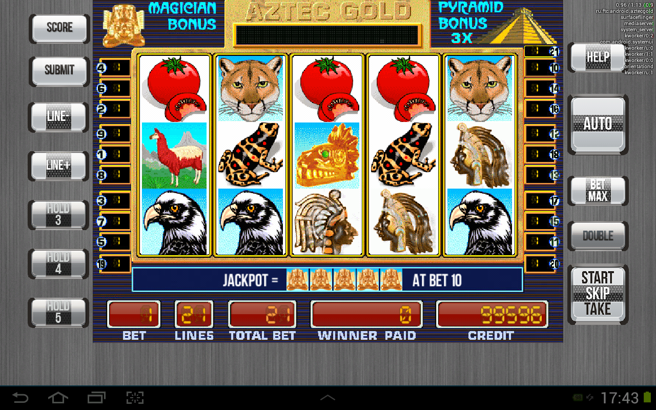 Android application Aztec Gold screenshort