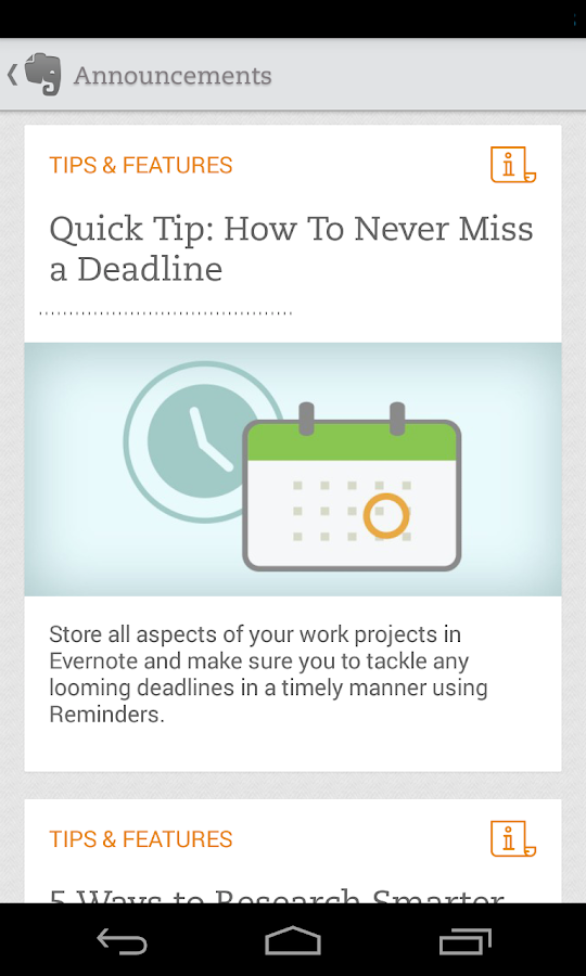 Evernote - screenshot