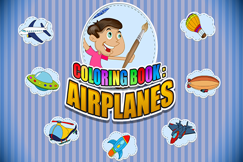 Coloring Book Airplanes