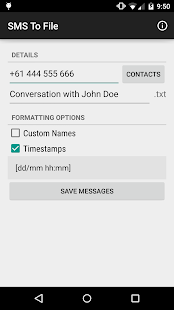 Download SMS To File APK for PC