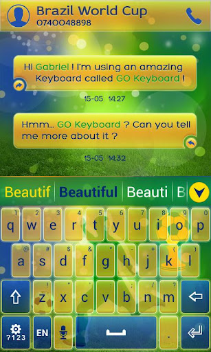 Football Brazil Keyboard Theme