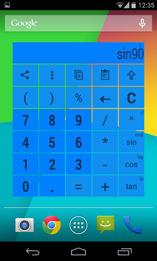 Widget Calculator PRO colorful Android Apps on Google Play