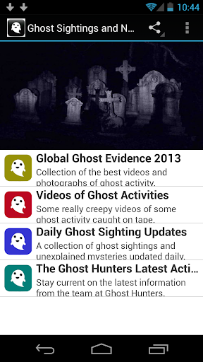 Ghost Sightings and News