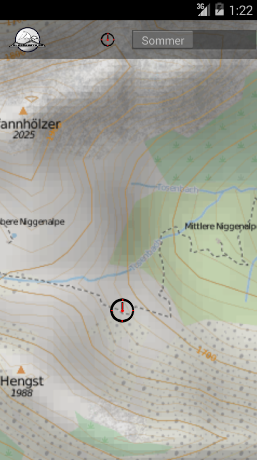BAVARIAN PREALPS mountain map Screen 3