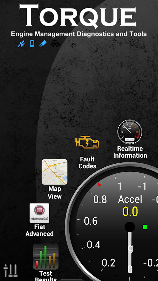 Torque Pro Auto App. Realtime Information, Fault Codes, Map View, Fiat Advanced, Test Results