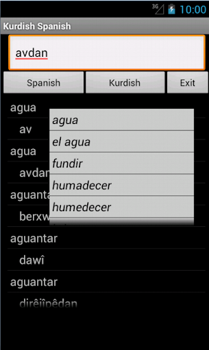 Spanish Kurdish Dictionary