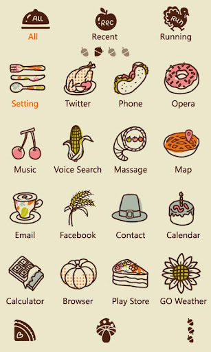 S-ThanksgivingGOLauncher Theme