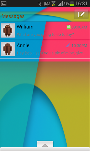 Go Sms Pro KitKat Theme