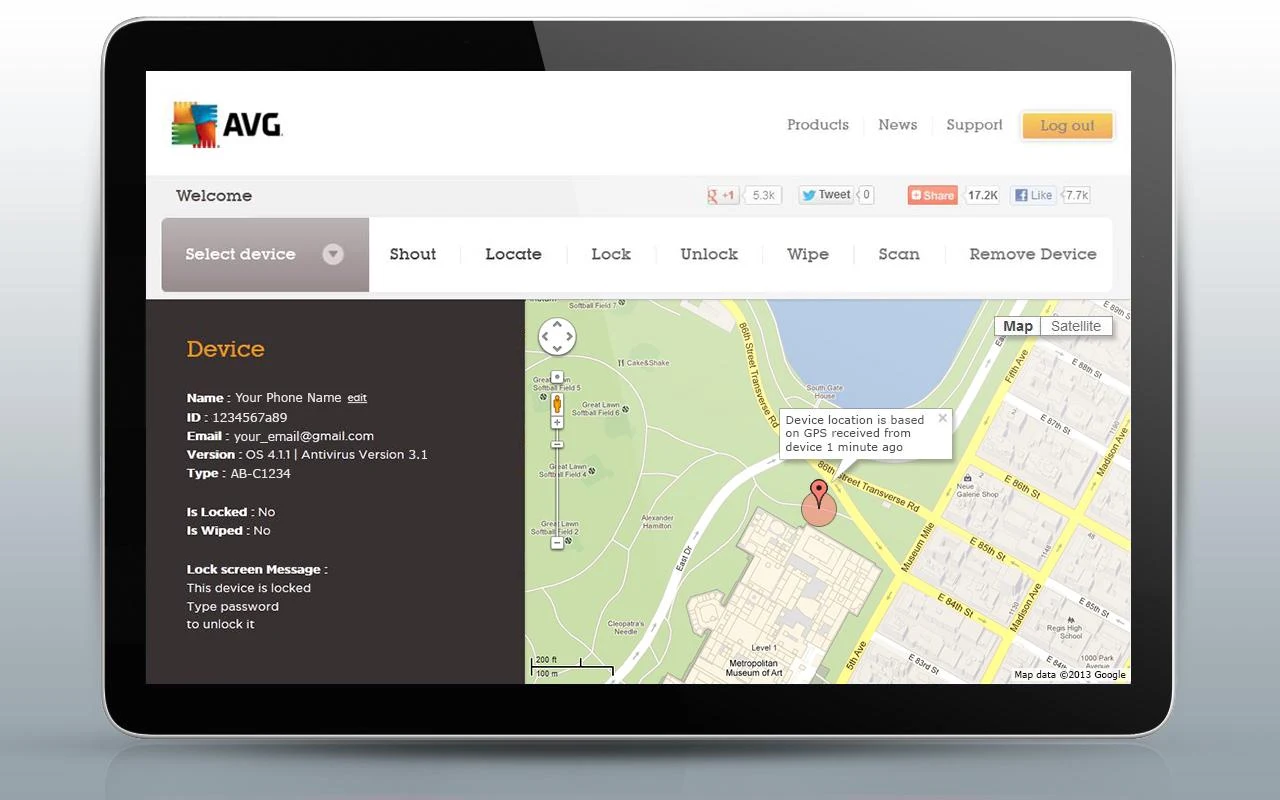 AVG PRO Antivirüs - screenshot