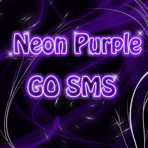 Neon Purple Style GO SMS PRO 1.2