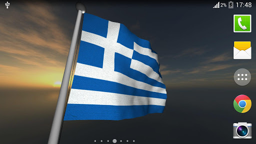 【免費個人化App】Greece Flag - LWP-APP點子