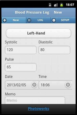 Blood Pressure Log