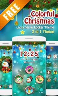 Download Colorful Xmas 2 in 1 Theme APK for Android