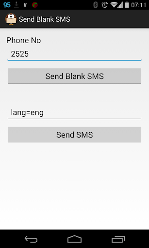 Send Blank Empty SMS