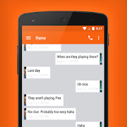 EvolveSMS Theme Sliver Orange