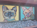 Cat and Dog Mural