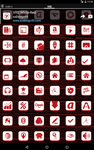 【免費個人化App】VRS White-Red Icon Pack-APP點子