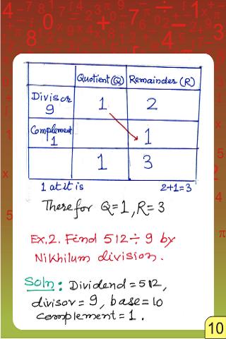 Vedic Maths Division Technique