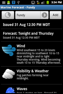 Canada Marine Weather screenshot for Android