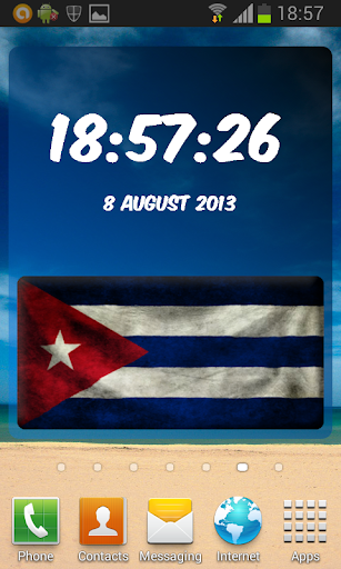 Cuba Digital Clock